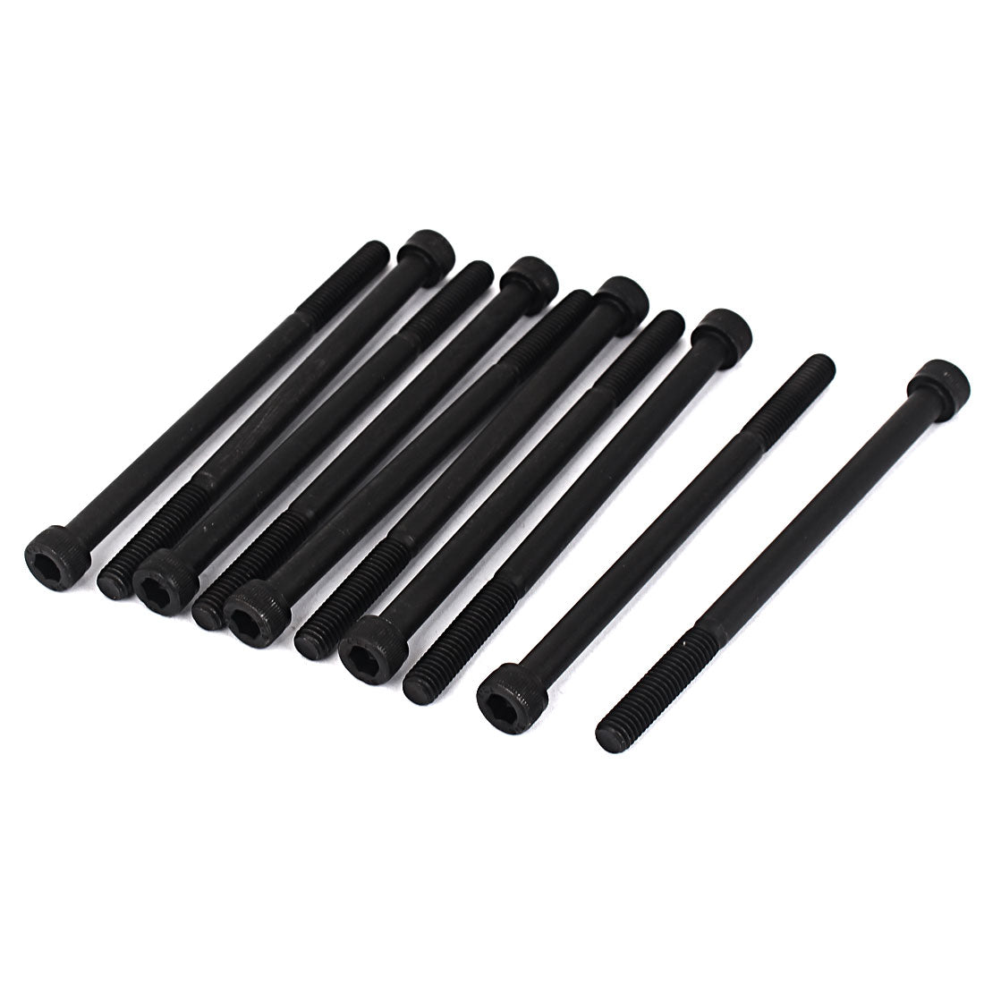 Harfington 10pcs M6 x 95mm 12.9 Alloy Steel Cap Head Hex Socket Screws Bolts