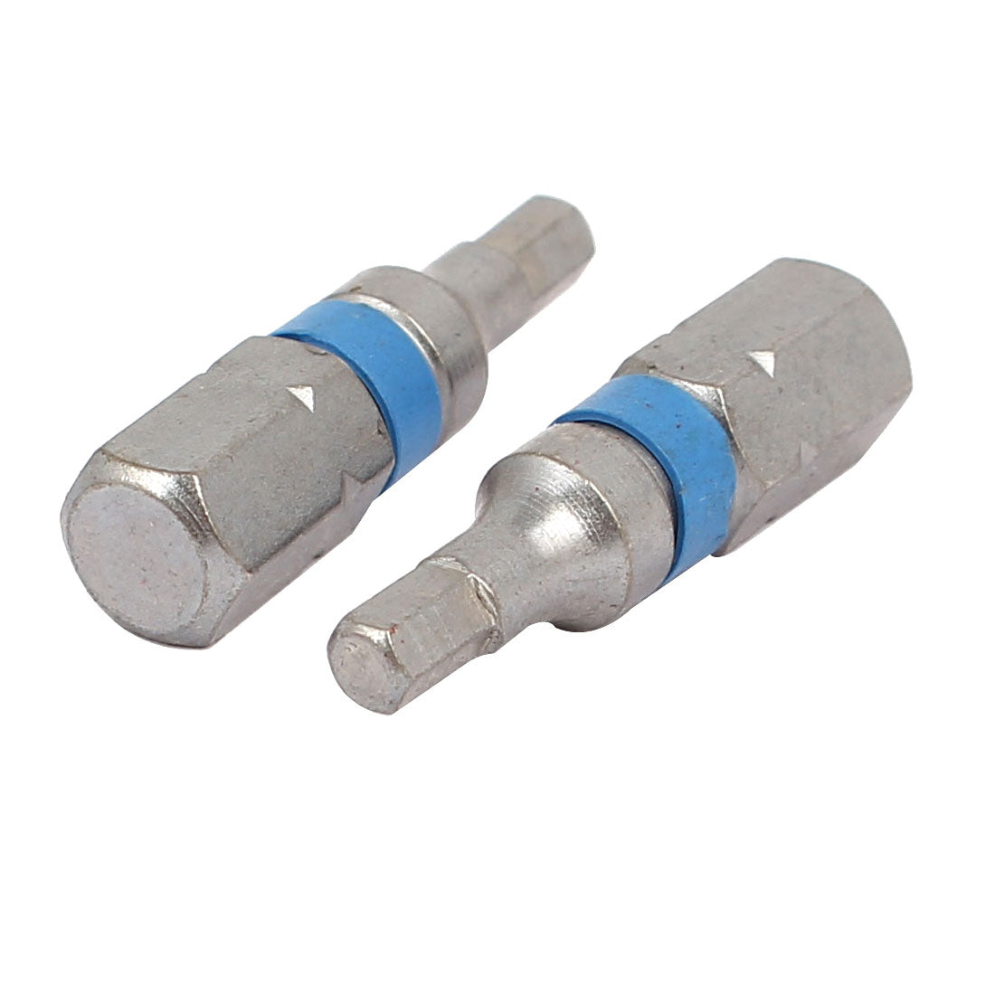 Harfington 1/4" Hex Shank 25mm Length 3mm Tip Magnetic Hexagon Screwdriver Bit Gray 8pcs