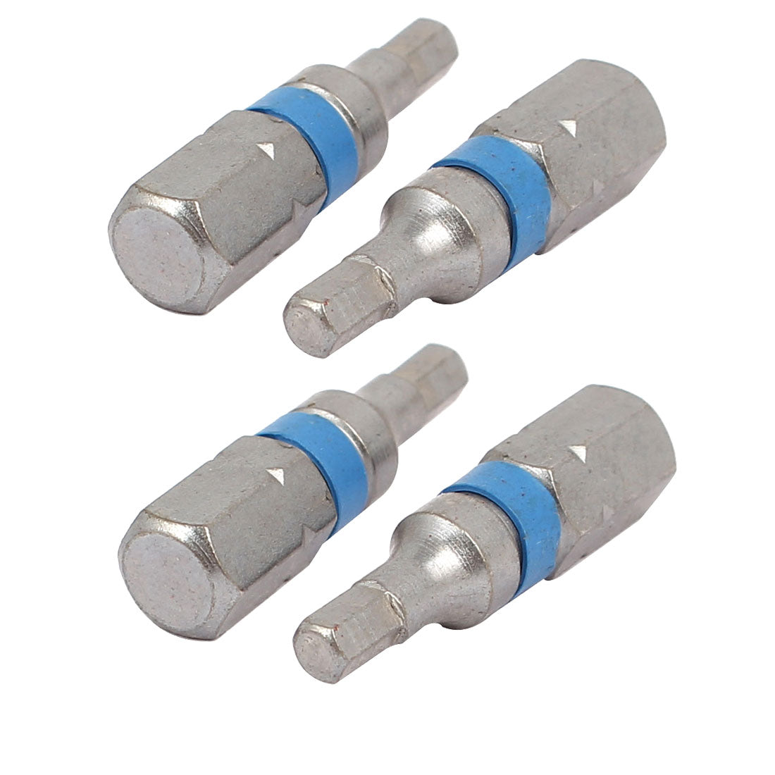 Harfington 1/4" Hex Shank 25mm Length 3mm Tip Magnetic Hexagon Screwdriver Bit Gray 8pcs