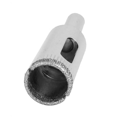 Harfington 14mm Cutting Diameter Diamond Coated Round Shank Glass Hole Saw Drill Bit 2pcs