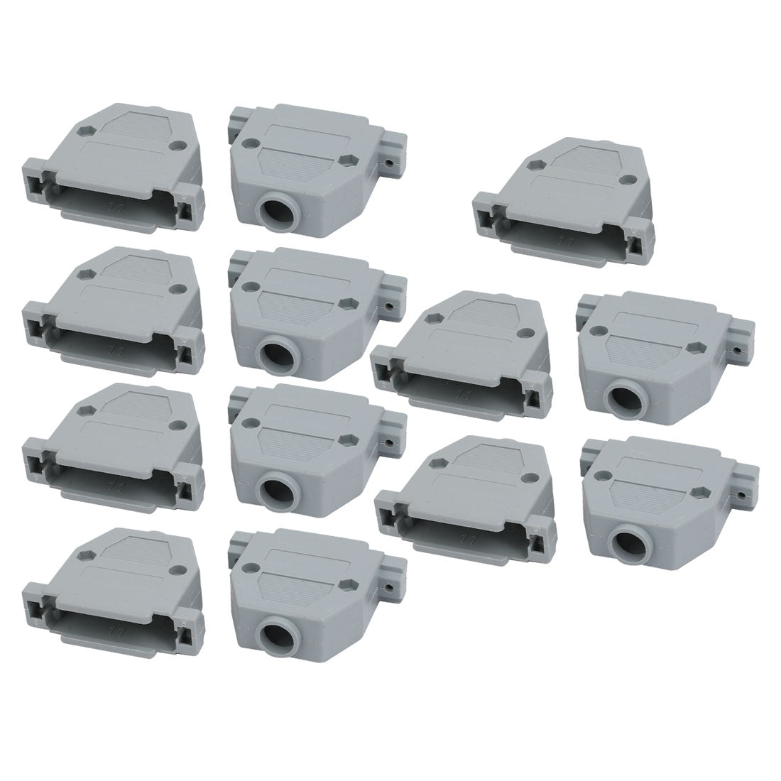 Harfington 13pcs Hood Cover Cap Protector Case for RS232 D-SUB DB15 15P Female Connector