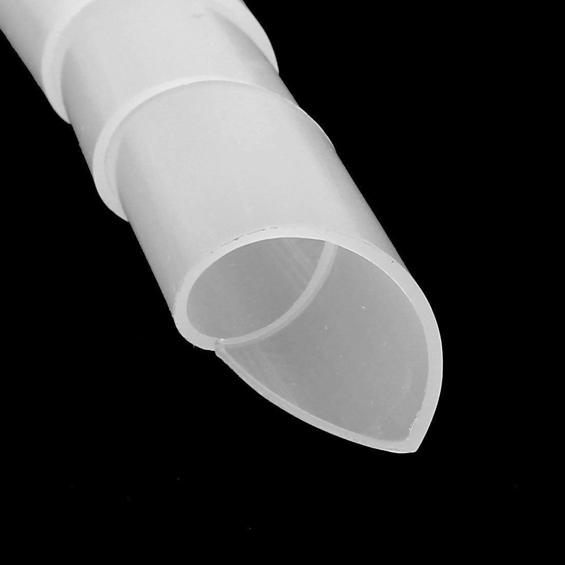 Harfington 18 mm x 2. Flexibler Draht, Spiralwickelschlauch, Computerkabelmanagement, weiß