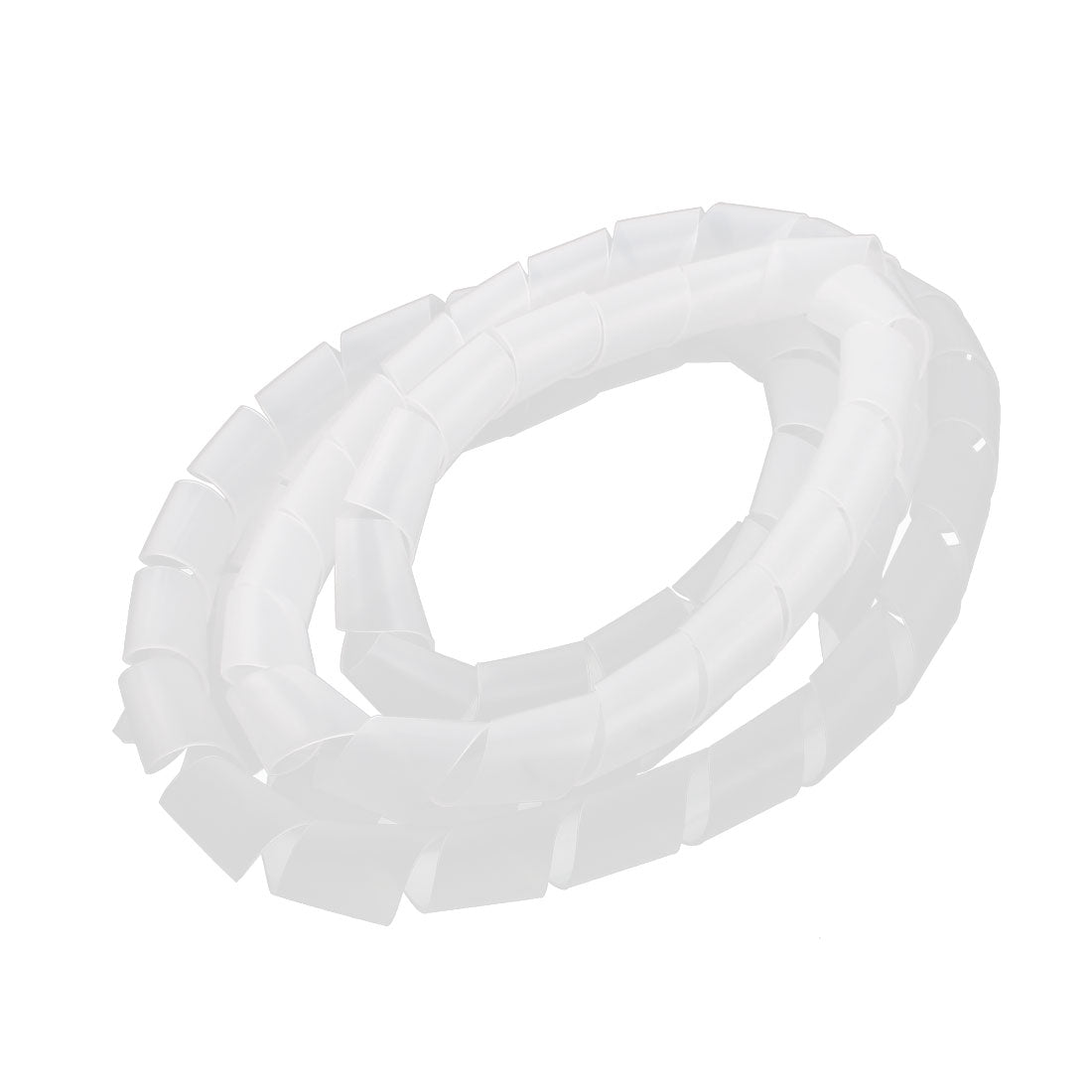 Harfington 18 mm x 2. Flexibler Draht, Spiralwickelschlauch, Computerkabelmanagement, weiß