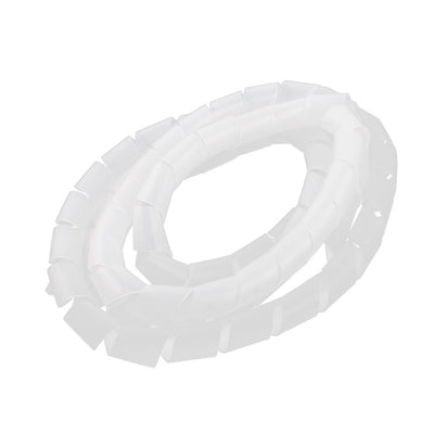 Harfington 18 mm x 2. Flexibler Draht, Spiralwickelschlauch, Computerkabelmanagement, weiß