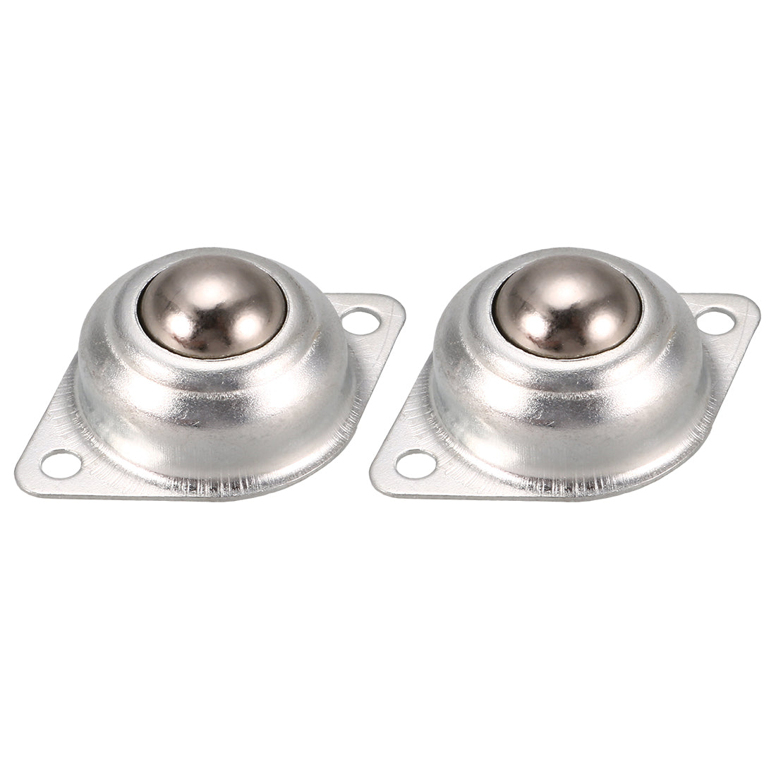 Harfington 14mm Dia Ball Transfer Bearing Unit Casters Universal Wheel Silver Tone 2pcs