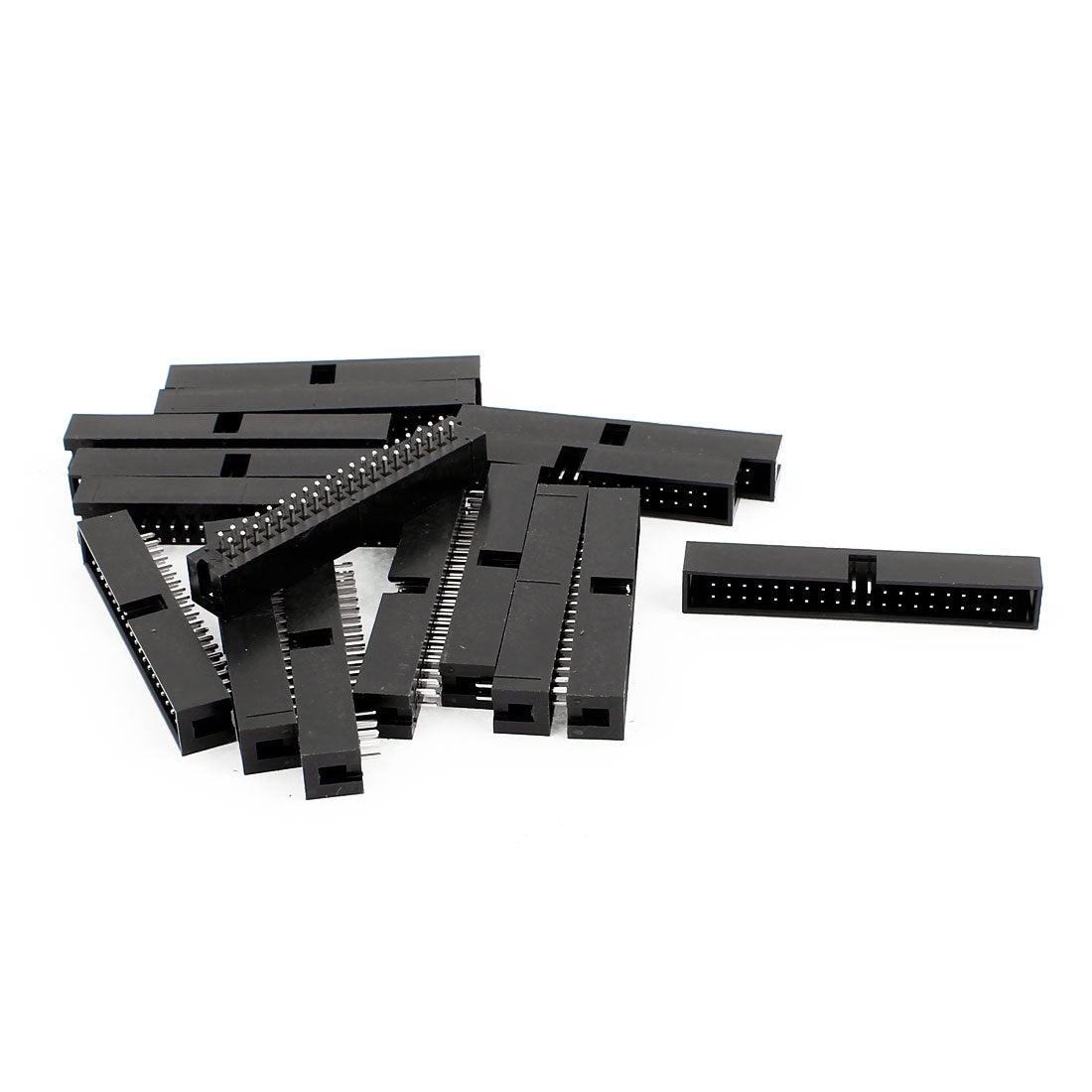 Harfington 17 Pcs 40-Pin Double Dual Row Box Header Connector Pitch 2.54mm