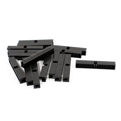Harfington 17 Pcs 40-Pin Double Dual Row Box Header Connector Pitch 2.54mm