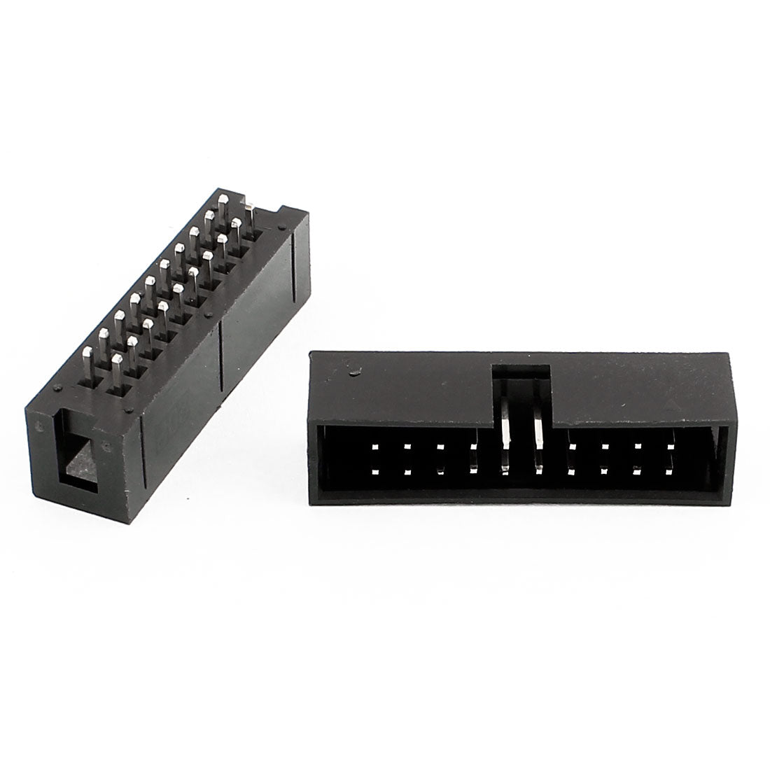 Harfington 17 Pcs 20-Pin Double Dual Row Box Header Connector Pitch 2.54mm