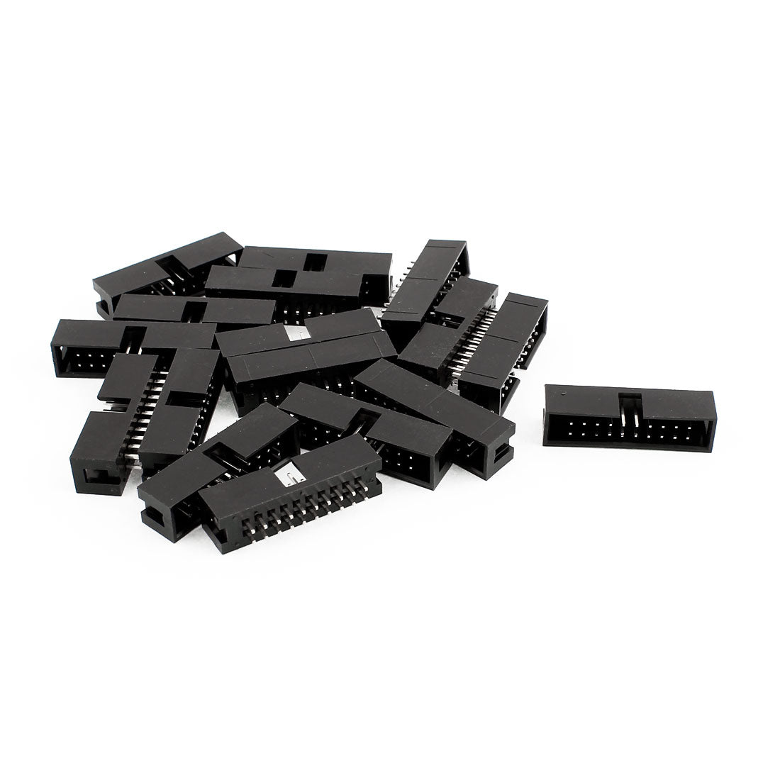 Harfington 17 Pcs 20-Pin Double Dual Row Box Header Connector Pitch 2.54mm