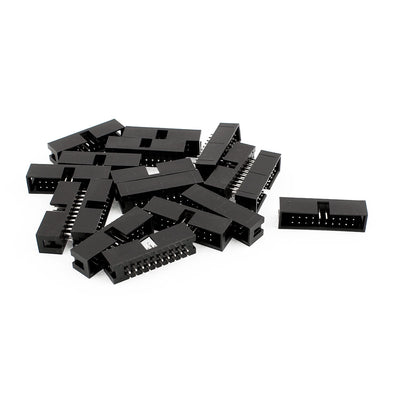 Harfington 17 Pcs 20-Pin Double Dual Row Box Header Connector Pitch 2.54mm