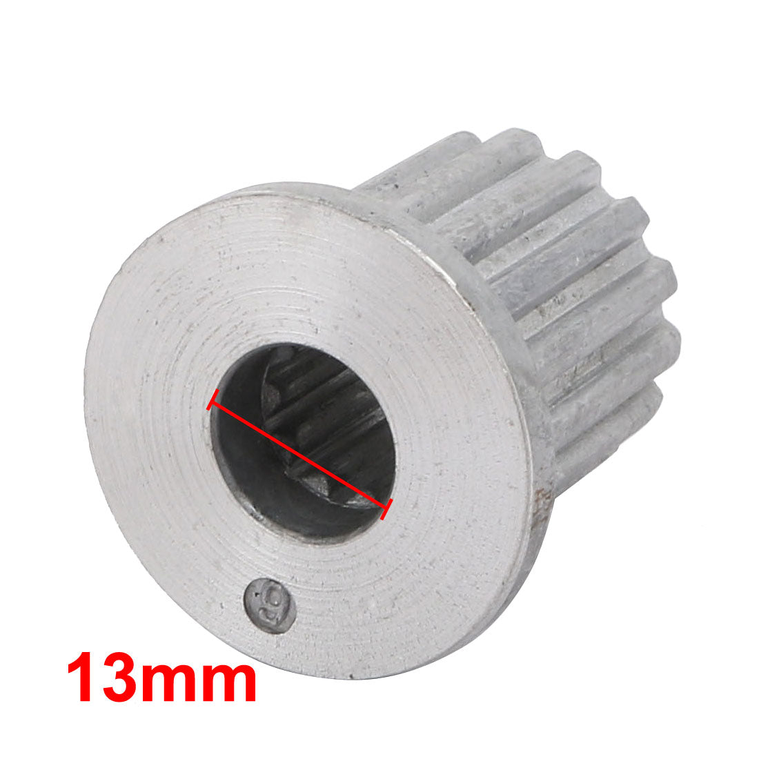 Harfington 13mm Knurled Hole Dia 15 Teeth Pulsator Core for LG Washing Machine Silver Tone