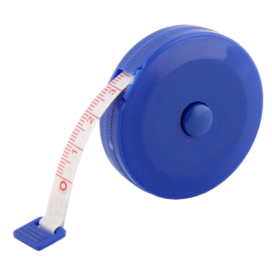 Harfington 150cm 60 Inch Blue Plastic Shell Press Button Retractable Tape Measurement Tool