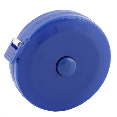 Harfington 150cm 60 Inch Blue Plastic Shell Press Button Retractable Tape Measurement Tool