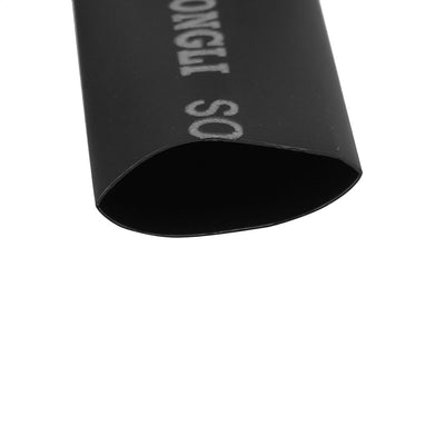 Harfington 14mm Dia 2:1 Heat Shrink Tubing Tube Sleeving Wire Cable Black 5M Length