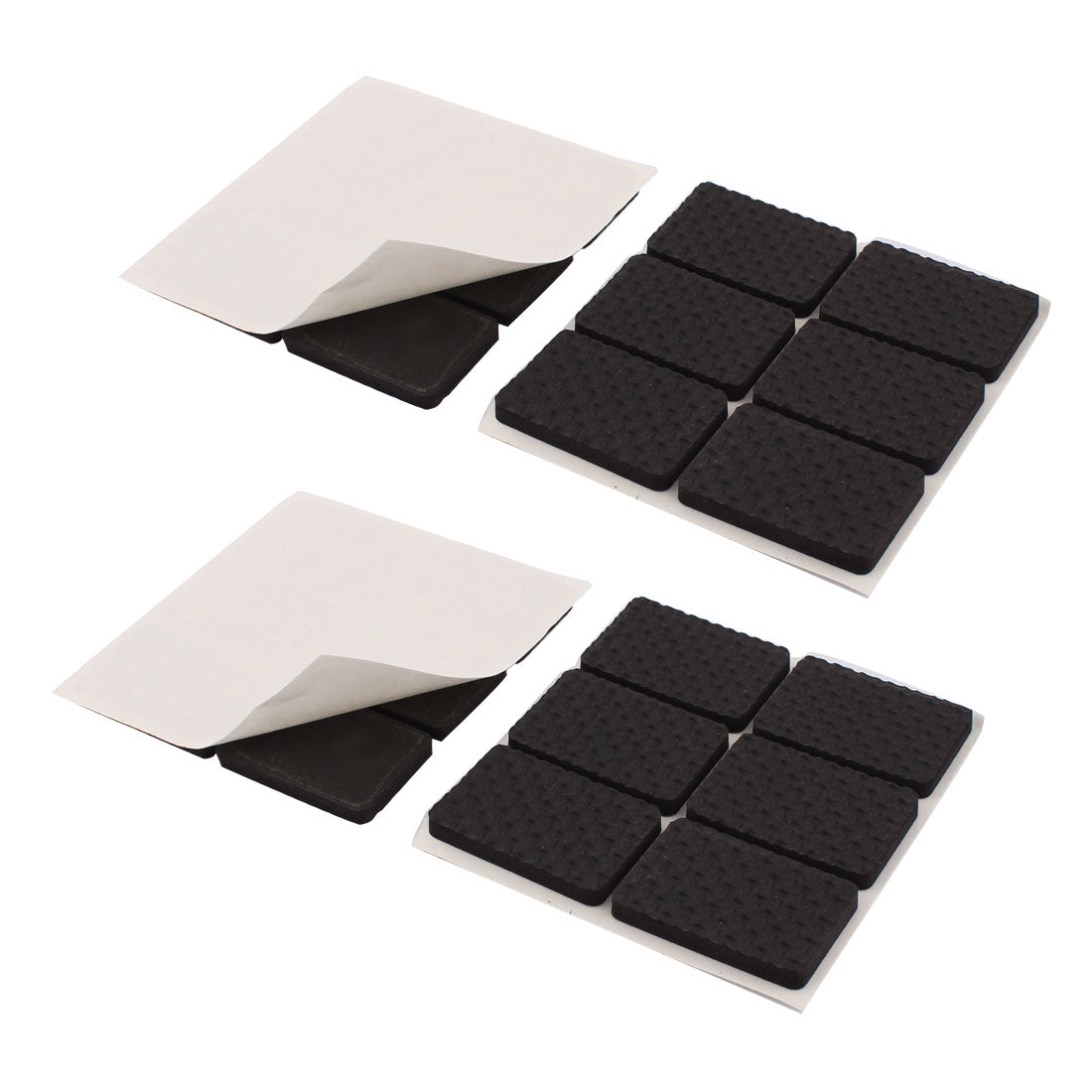 uxcell Uxcell House Office Furniture Foam Table Chair Foot Nonslip Protection Pad Black 24 Pcs