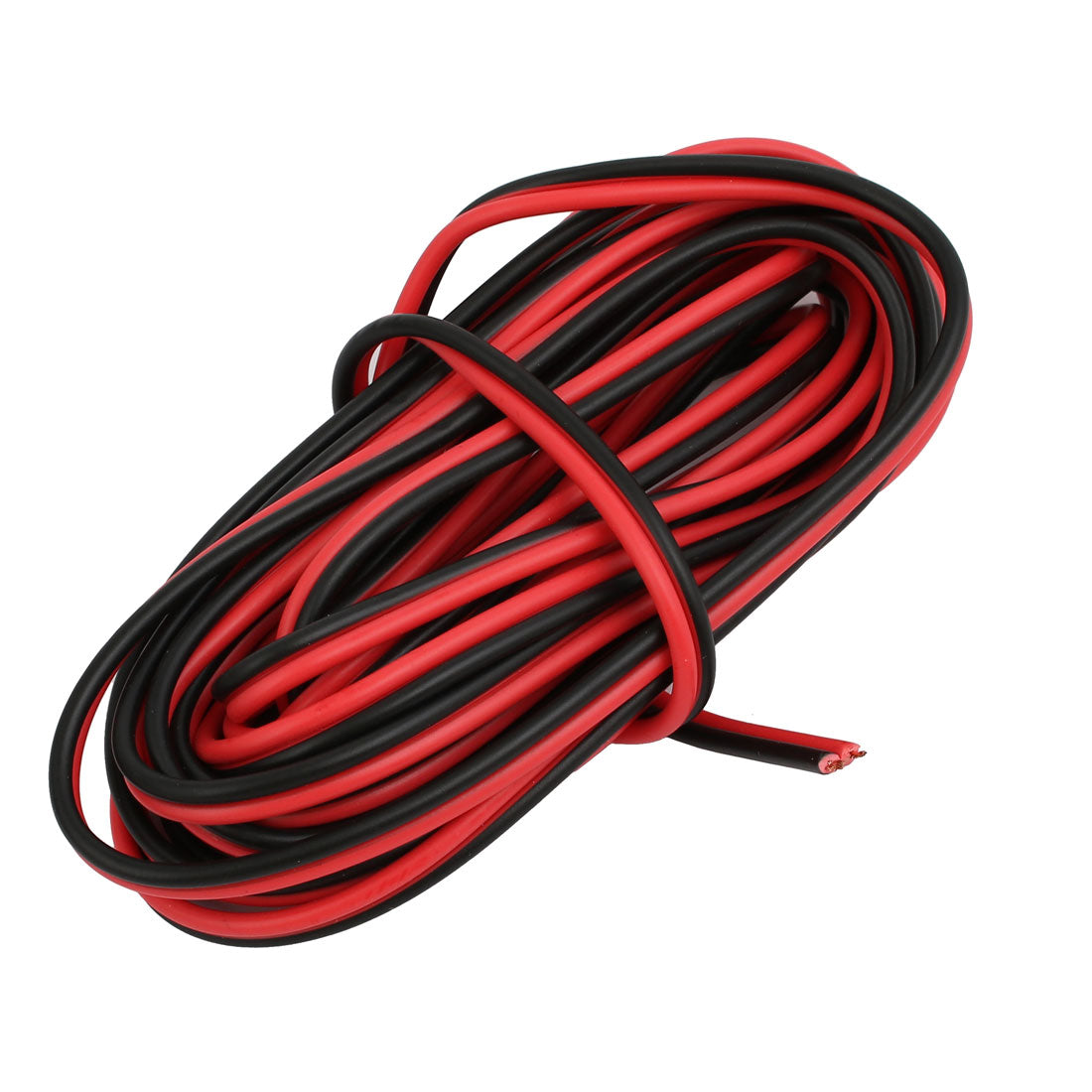 Harfington 0.5mm2 Indoor Outdoor PVC Insulated Electrical Wire Cable Black Red 4 Meter