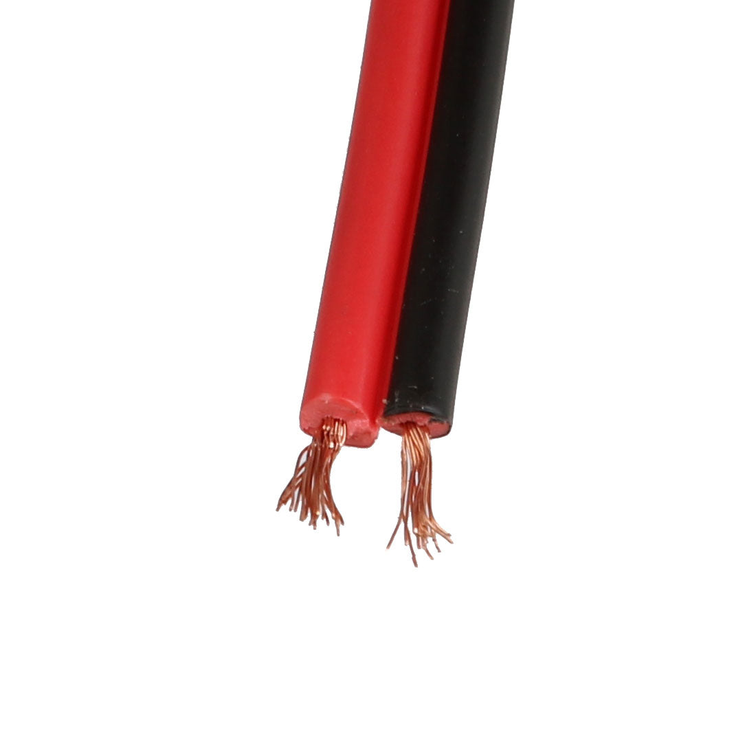 Harfington 0.5mm2 Indoor Outdoor PVC Insulated Electrical Wire Cable Black Red 12 Meter