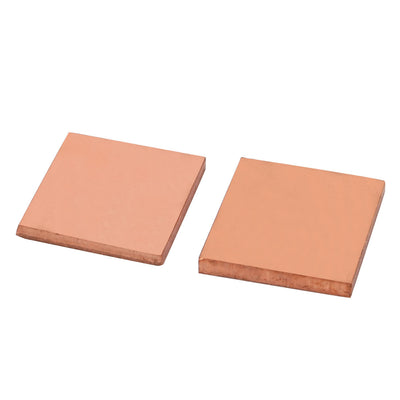 Harfington 15 Pcs 15mm x 15mm x 2mm Notebook Laptop GPU CPU Heatsink Copper Pad