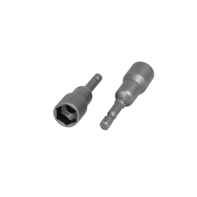 Harfington 13mm Width Hex Socket Magnetic Wrench Nut Setter Driver Bits Gray 3pcs