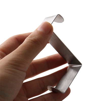 Harfington Household Metal Z Shaped Over Door Hooks Clothes Towel Hanger Holder 2 Pcs