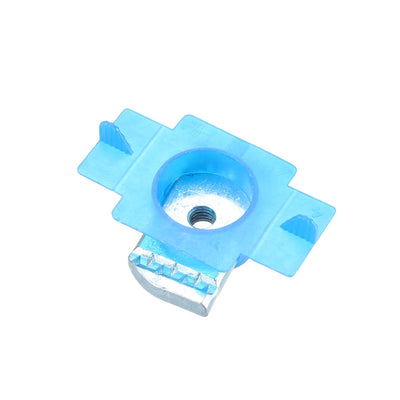 Harfington 25pcs M6 Plastic Cover Carbon Steel Plain Channel Nuts for B-Line Channels