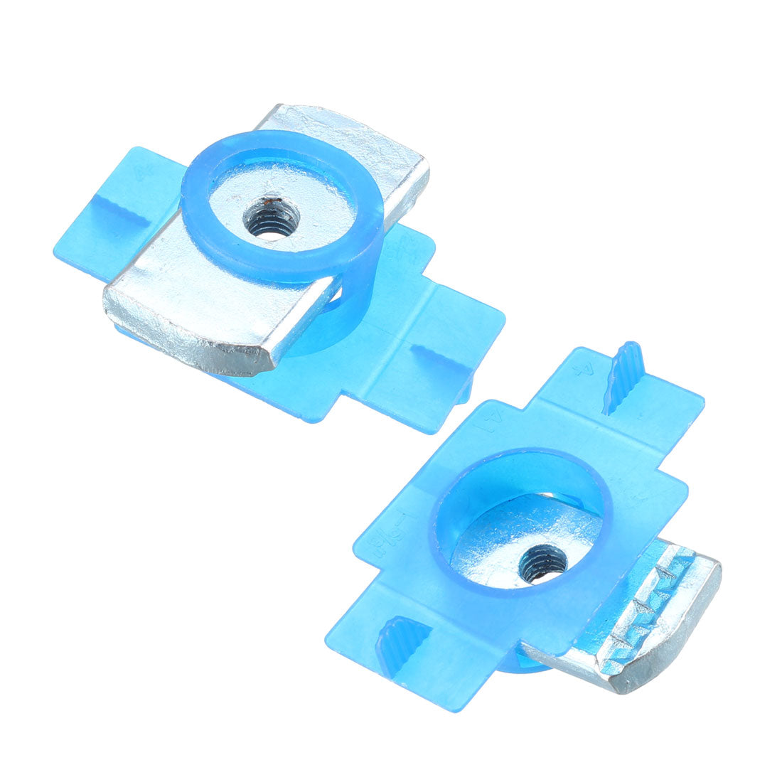 Harfington 25pcs M6 Plastic Cover Carbon Steel Plain Channel Nuts for B-Line Channels