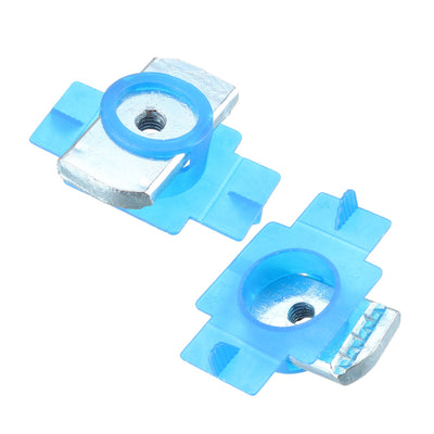 Harfington 25pcs M6 Plastic Cover Carbon Steel Plain Channel Nuts for B-Line Channels