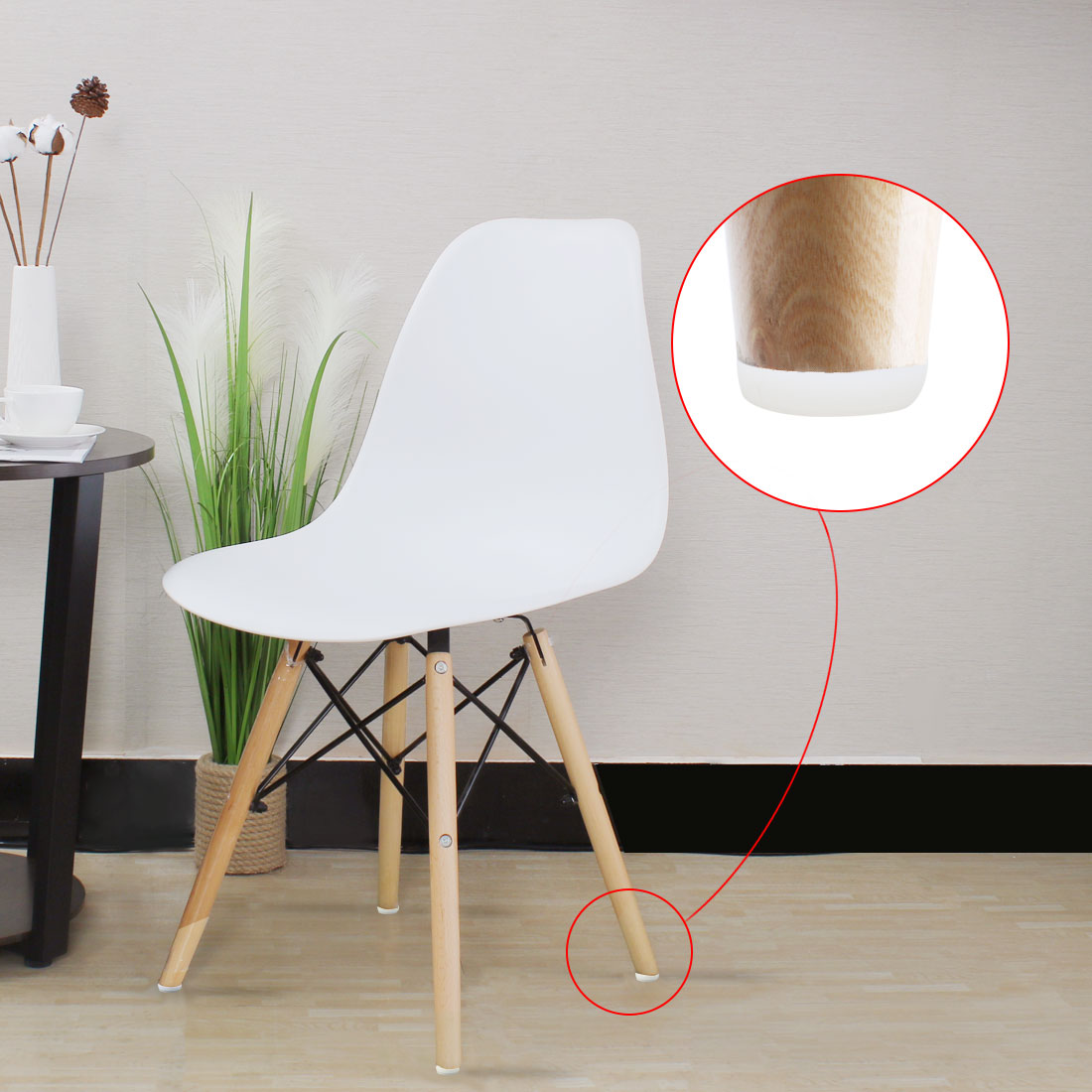 Harfington 16mm Dia Nylon Head Furniture Chair Table Feet Glide Protector Nail White 400pcs