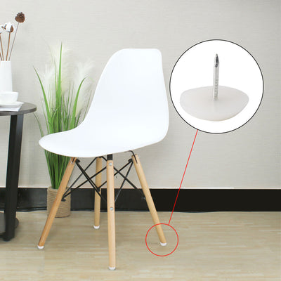 Harfington 18 mm Durchmesser Nylon Kopf Möbel Stuhl Tisch Füße Gleitschutz Nagel weiß 400 Stück