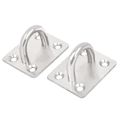 Harfington 46mmx37mmx30mm Metal U Shaped Fan Light Fixture Ceiling Mounted Hook 4pcs