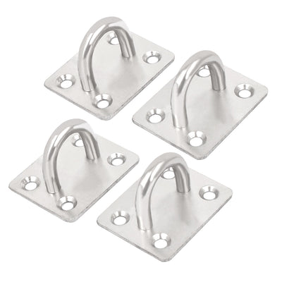 Harfington 46mmx37mmx30mm Metal U Shaped Fan Light Fixture Ceiling Mounted Hook 4pcs