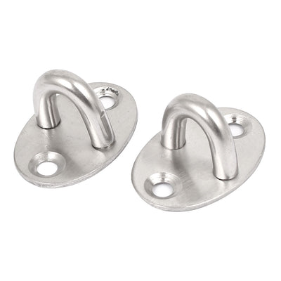 Harfington Oval Shape Base Home Ceiling Fan Light Fixture Enclosed Hook Hanger 39x26x20mm 2pcs