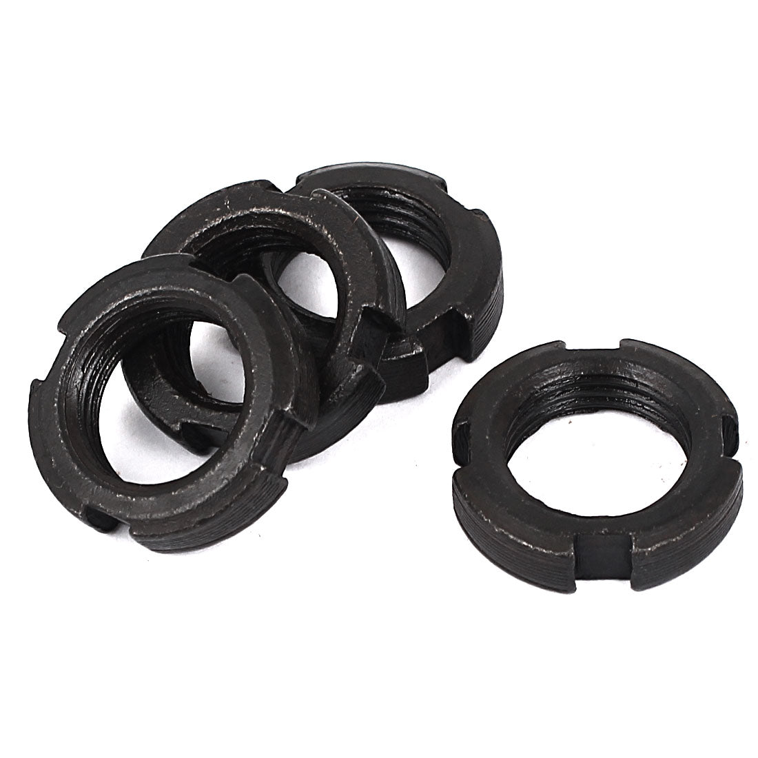 Harfington 4pcs M18 x 1.5mm Pitch Slotted Round Nuts DIN 1084 for Hook Spanners