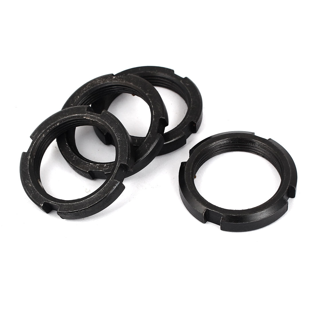 Harfington 4 Pcs M33 x 1.5mm Pitch Slotted Round Nuts GB812 for Hook Spanners