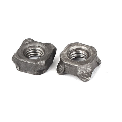 Harfington Weld Nuts,M5 Square UNC Carbon Steel Machine Screw Gray 20Pcs