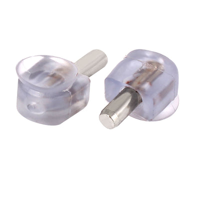 Harfington 13mm Dia Suction Cup Stright Shaft Glass Shelf Holder Bracket Supports 50 Pcs