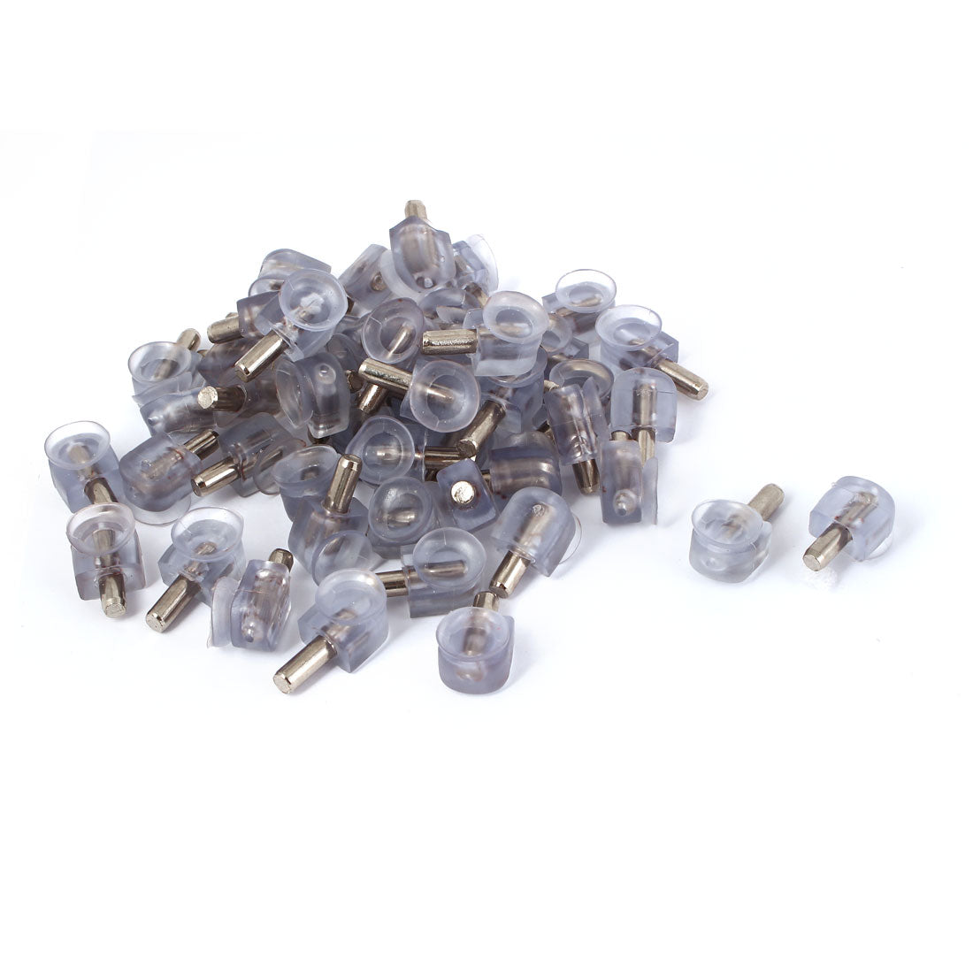 Harfington 13mm Dia Suction Cup Stright Shaft Glass Shelf Holder Bracket Supports 50 Pcs