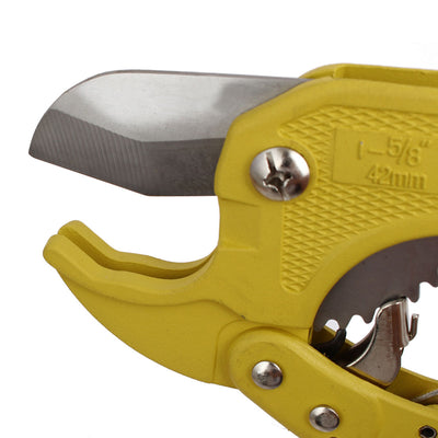 Harfington 1 5/8-inch Diameter Steel Blade Ratcheting PVC Tubing Tube Plastic Pipe Cutter