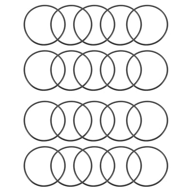 Harfington Nitrile Rubber O-Rings Metric Buna-N Sealing Gasket 20Pcs