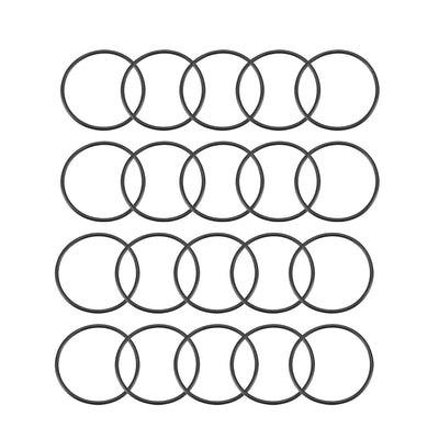 Harfington Nitrile Rubber O-Rings Metric Buna-N Sealing Gasket 20Pcs