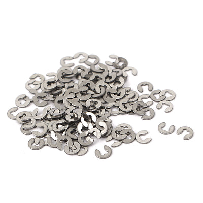 Harfington 1.2mm x 3mm 304 Stainless Steel Snap Ring External E Clip Circlips 100 Pcs