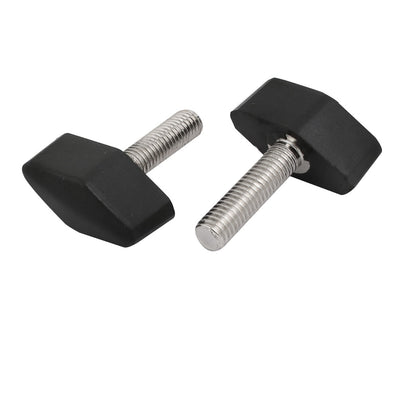 Harfington 6pcs M8x30mm Thread Rotating Adjustable T Handle Clamping Screw Knob