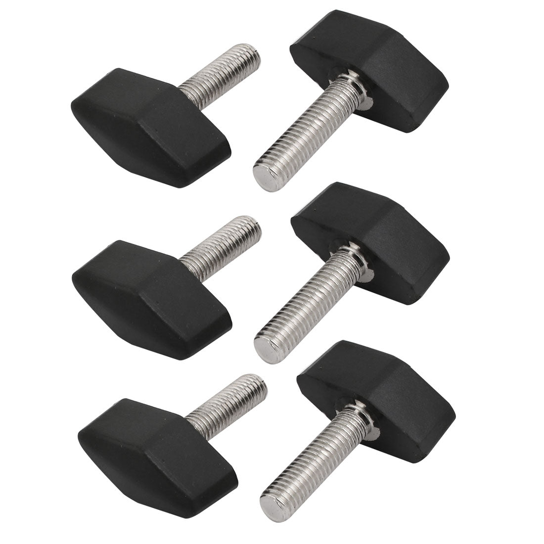 Harfington 6pcs M8x30mm Thread Rotating Adjustable T Handle Clamping Screw Knob