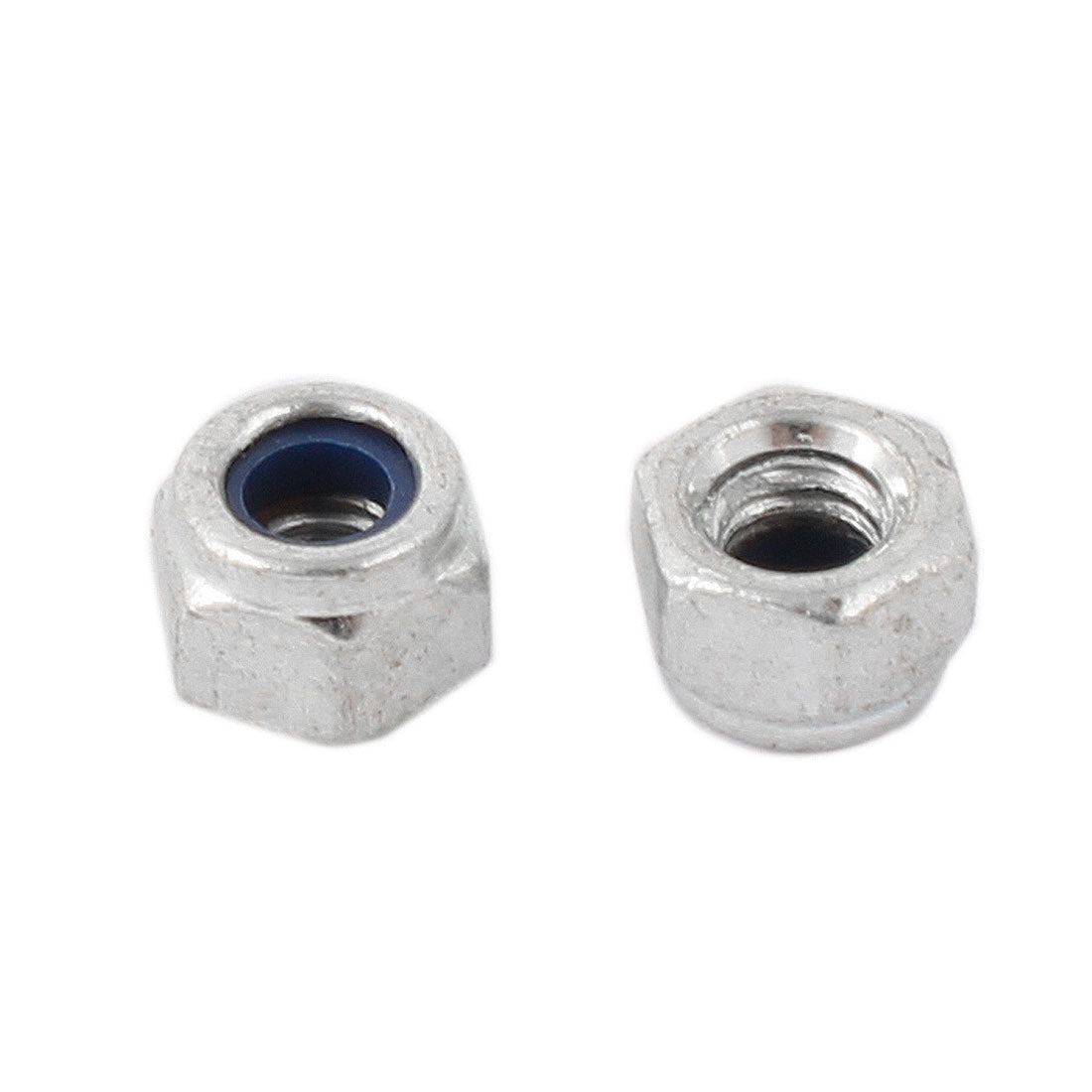 Harfington M3 Mechanical Fastener Stainless Steel Self-locking Nylon Insert Lock Nut 100 Pcs