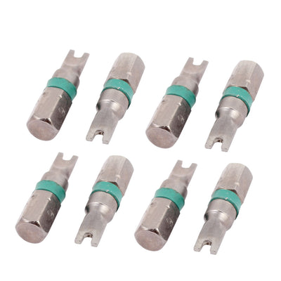 Harfington Hexagon Shank 4.5mm Bit U Shape Spanner Head Screwdriver Bits Gray Green 8pcs