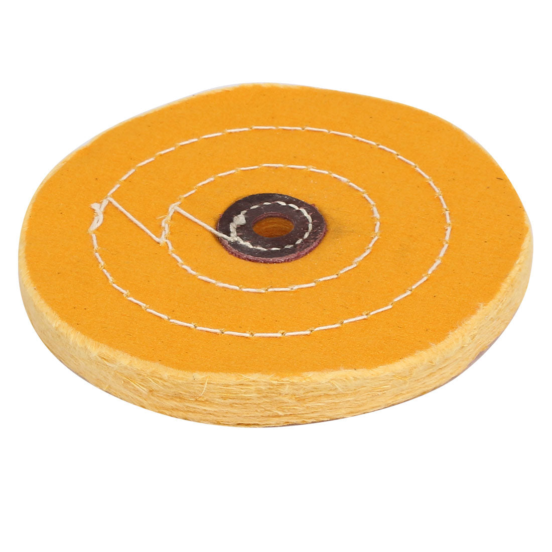 Harfington 6'' Dia 50 Plies Round Shape Polishing Buffing Cloth Wheel Grinder Yellow
