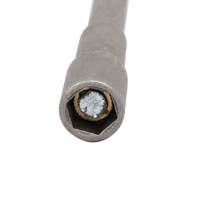 Harfington 8mm Socket 1/4" Hex Shank 100mm 4" Length Nut Driver Adapter Drill Bit Magnetic