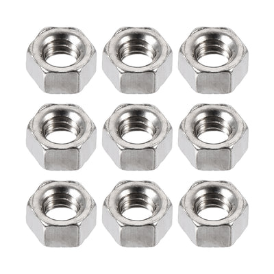 Harfington M1.6 x 1.5mm Nickel Plated Internal Threaded Hexagon Hex Nuts DIN 934 1000PCS