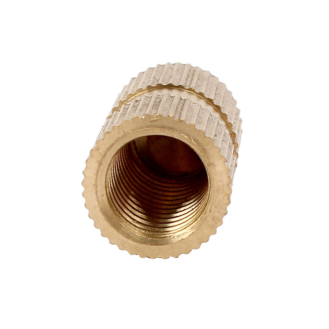 Harfington M10 x 20mm 12mm OD Brass Threaded Insert Embedded Knurled Thumb Nut 20PCS