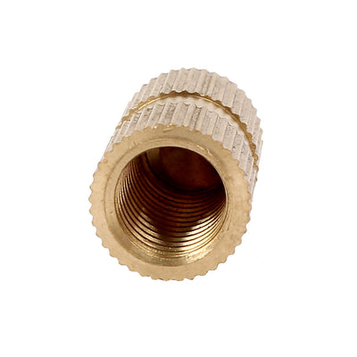 Harfington M10 x 20mm 12mm OD Brass Threaded Insert Embedded Knurled Thumb Nut 20PCS